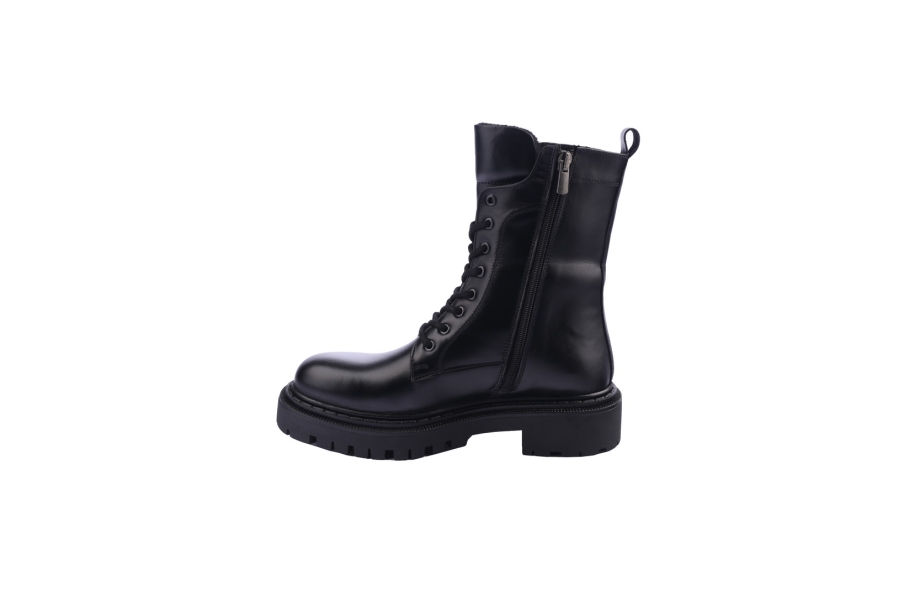 D.moro Shoes Women Leather Ankle Boots For Winter: MINERAL7 Black (Wholesale)