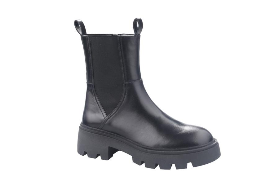 d.moro shoes Women Leather Ankle Boots for Winter: Mocca-02-Y Black (Wholesale)