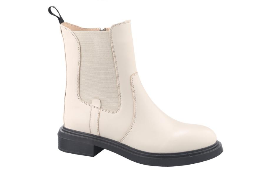 d.moro shoes Women Leather Ankle Boots for Winter: Octiva-01 Beige (Wholesale)