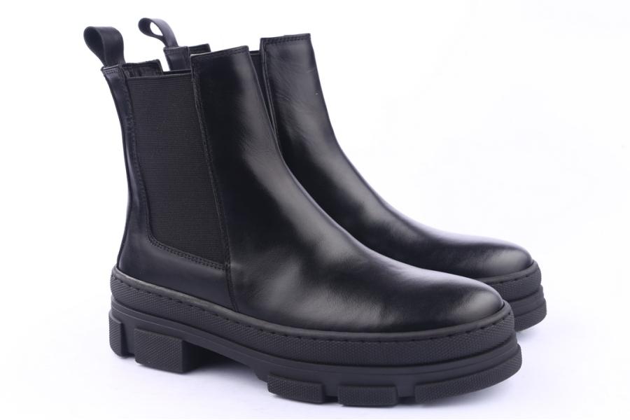 D.moro Shoes Women Leather Ankle Boots For Winter: SEUL3 Black (Wholesale)