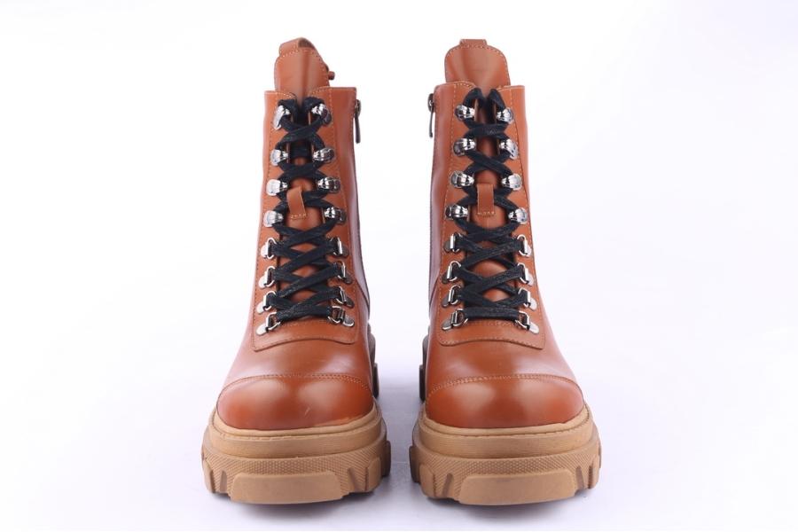 D.moro Shoes Women Leather Ankle Boots For Winter: Z-1302 Tan (Wholesale)