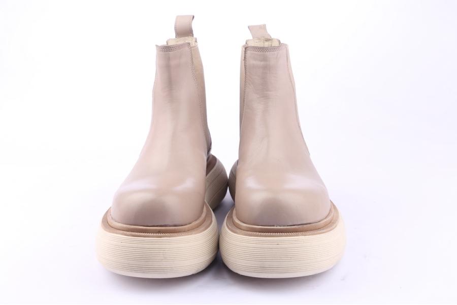 D.moro Shoes Women Leather Ankle Boots For Winter: Z-1400 Beige (Wholesale)