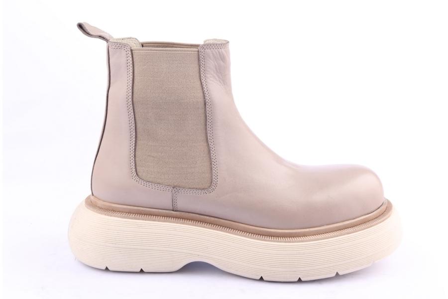 d.moro shoes Women Leather Ankle Boots for Winter: Z-1400 Beige (Wholesale)
