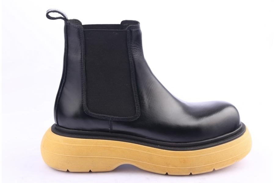 d.moro shoes Women Leather Ankle Boots for Winter: Z-1400 Black (Wholesale)