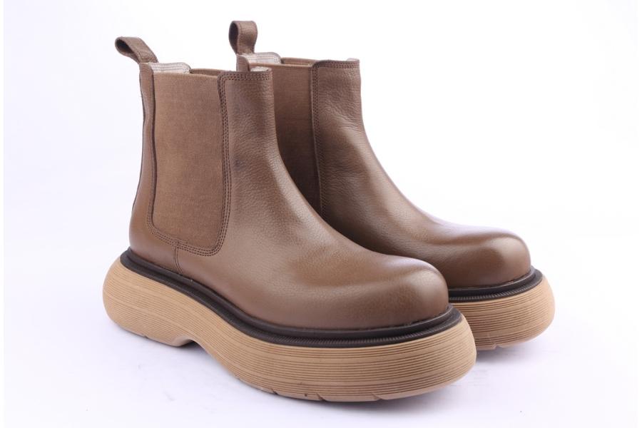 D.moro Shoes Women Leather Ankle Boots For Winter: Z-1400 Mink (Wholesale)