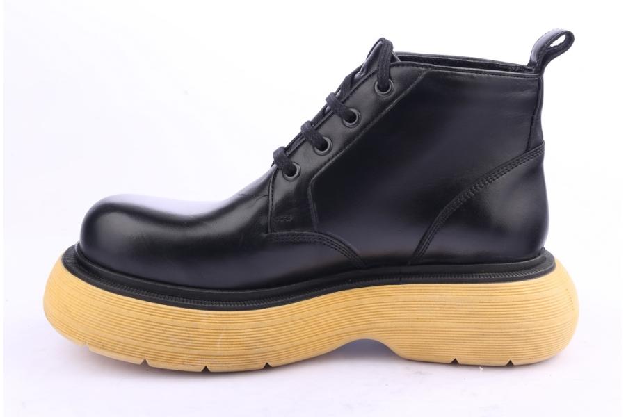 D.moro Shoes Women Leather Ankle Boots For Winter: Z-1401 Black (Wholesale)