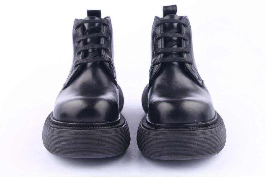 D.moro Shoes Women Leather Ankle Boots For Winter: Z-1401 Black (Wholesale)