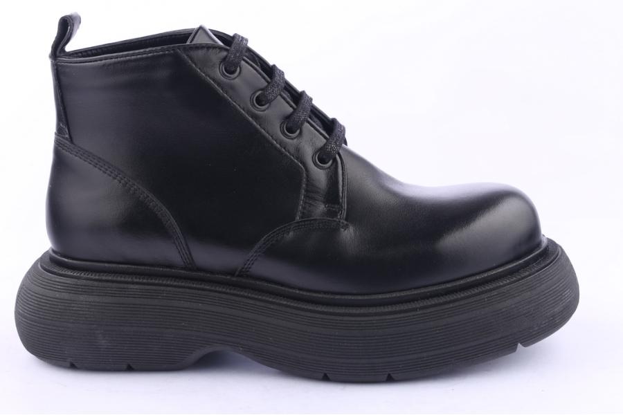 d.moro shoes Women Leather Ankle Boots for Winter: Z-1401 Black (Wholesale)