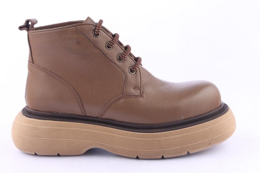 d.moro shoes Women Leather Ankle Boots for Winter: Z-1401 Brown (Wholesale)