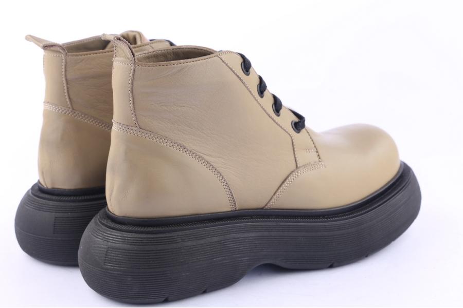 D.moro Shoes Women Leather Ankle Boots For Winter: Z-1401 Light Green (Wholesale)