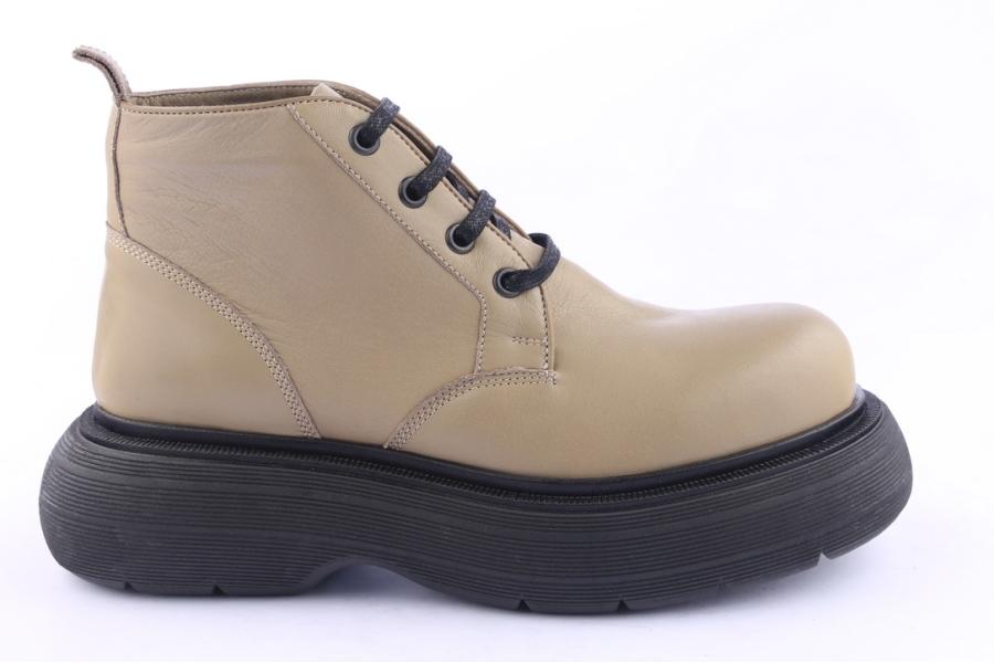 d.moro shoes Women Leather Ankle Boots for Winter: Z-1401 Light Green (Wholesale)