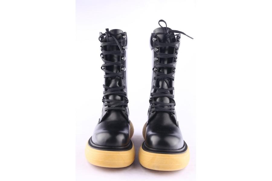 D.moro Shoes Women Leather Ankle Boots For Winter: Z-1402 Black (Wholesale)