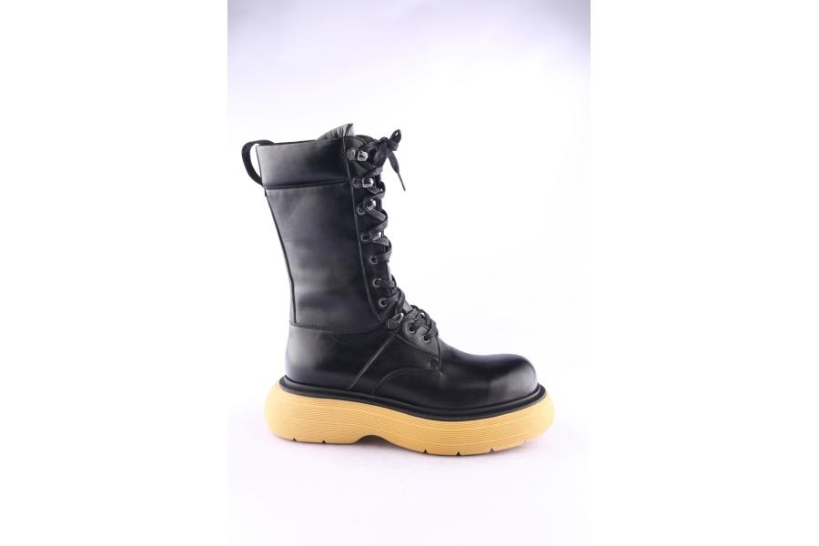 d.moro shoes Women Leather Ankle Boots for Winter: Z-1402 Black (Wholesale)