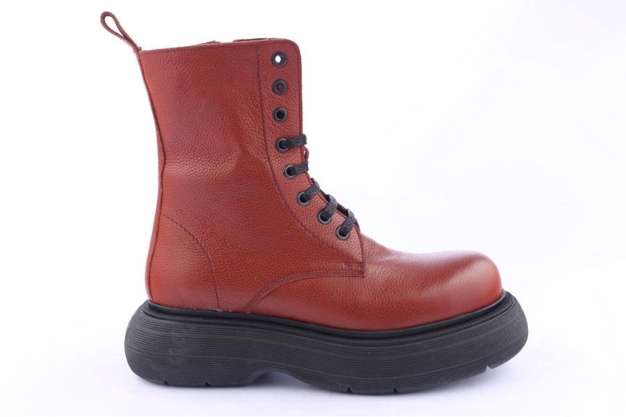 d.moro shoes Women Leather Ankle Boots for Winter: Z-1404 Light Brown (Wholesale)