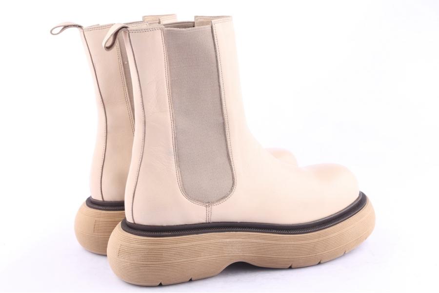 D.moro Shoes Women Leather Ankle Boots For Winter: Z-1405 Beige (Wholesale)
