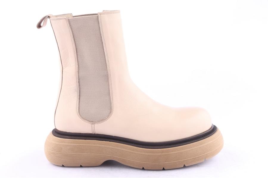 d.moro shoes Women Leather Ankle Boots for Winter: Z-1405 Beige (Wholesale)