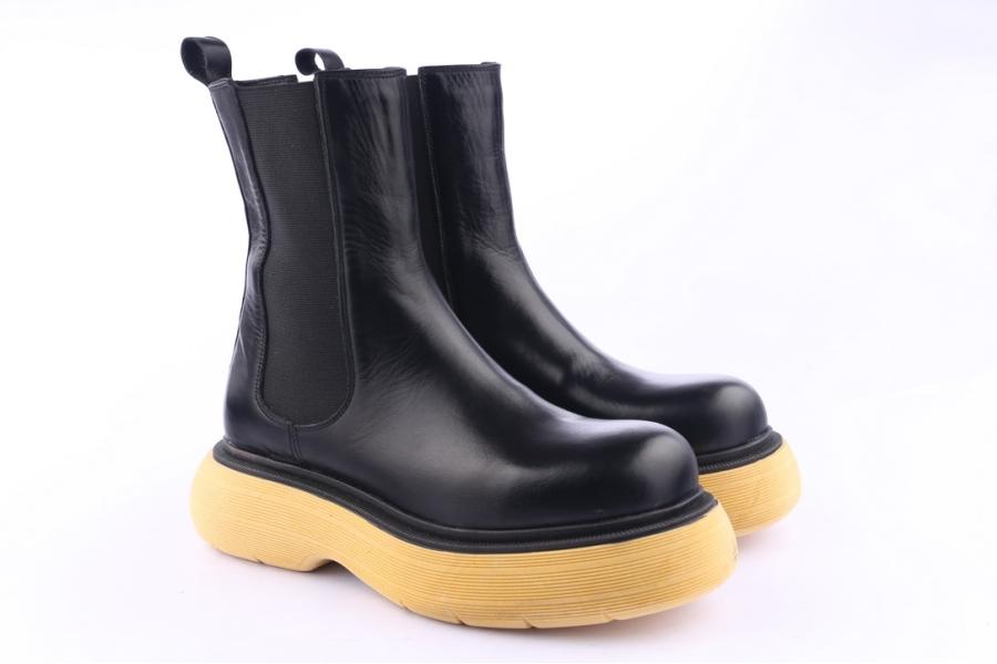 D.moro Shoes Women Leather Ankle Boots For Winter: Z-1405 Black (Wholesale)