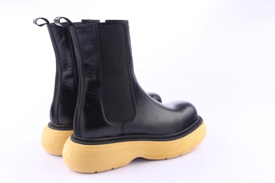 D.moro Shoes Women Leather Ankle Boots For Winter: Z-1405 Black (Wholesale)