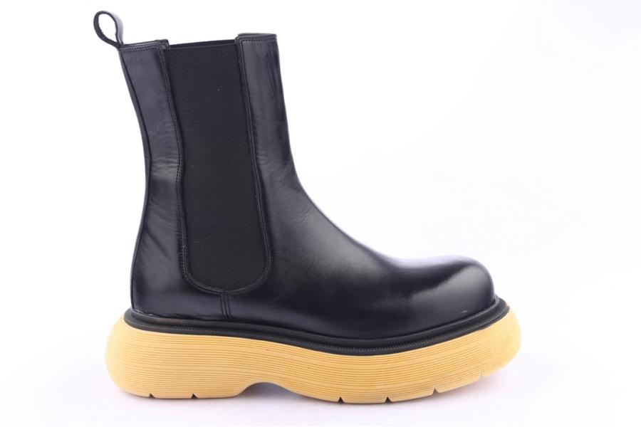 d.moro shoes Women Leather Ankle Boots for Winter: Z-1405 Black (Wholesale)