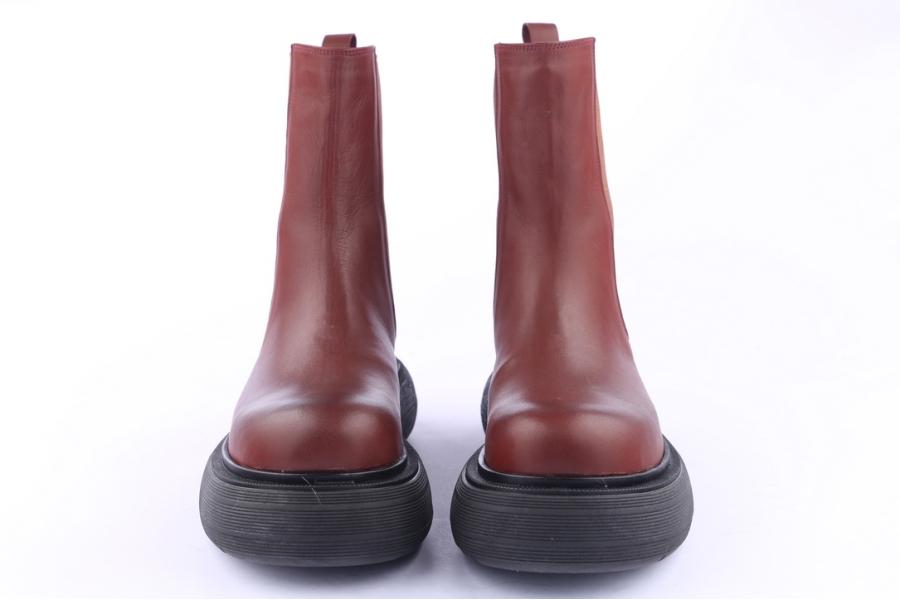 D.moro Shoes Women Leather Ankle Boots For Winter: Z-1405 Light Brown (Wholesale)