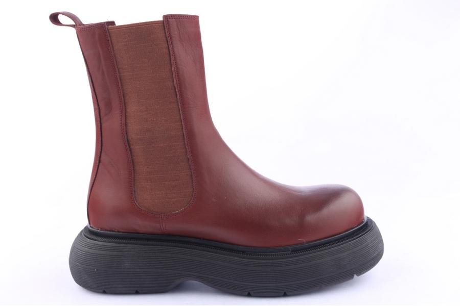 d.moro shoes Women Leather Ankle Boots for Winter: Z-1405 Light Brown (Wholesale)