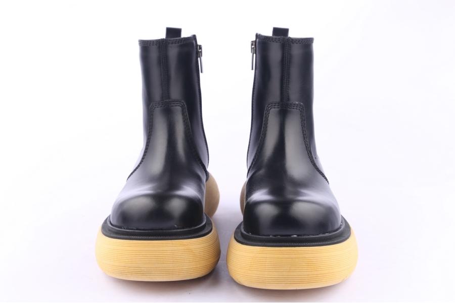 D.moro Shoes Women Leather Ankle Boots For Winter: Z-1406 Black (Wholesale)