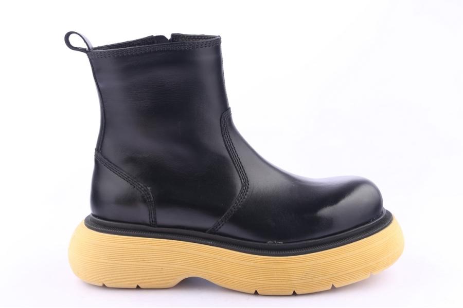 d.moro shoes Women Leather Ankle Boots for Winter: Z-1406 Black (Wholesale)