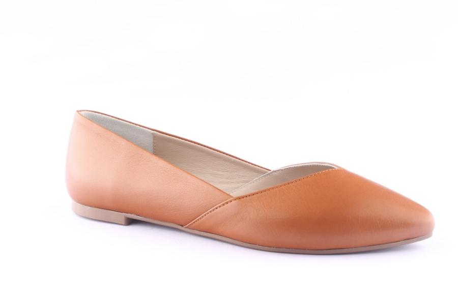 D.moro Shoes Women Leather Ballet For Summer: 1100 Tan (Wholesale)
