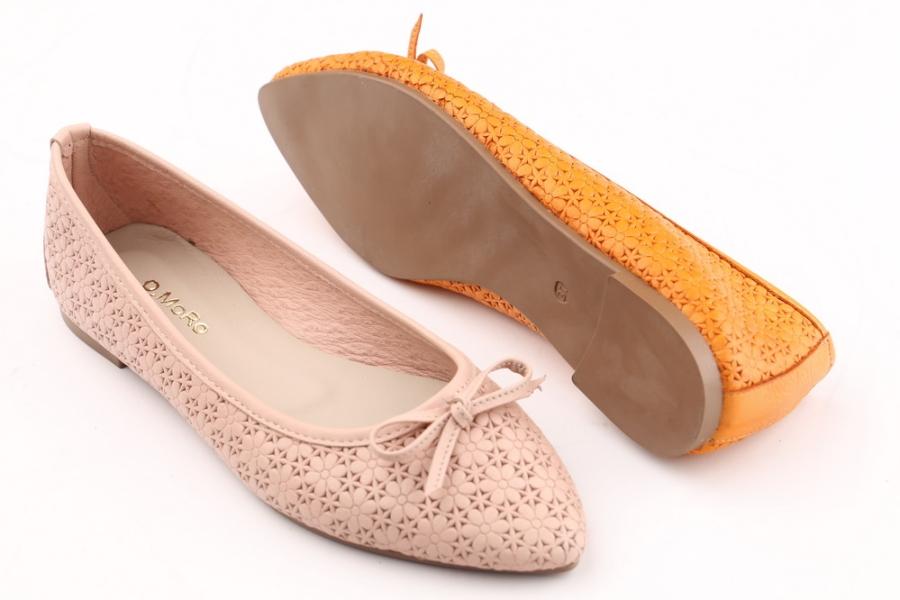 d.moro shoes Women Leather Ballet for summer: 1106-17 Powder Leather (Wholesale)