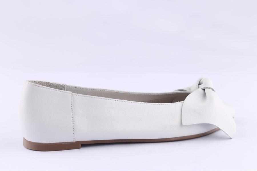 D.moro Shoes Women Leather Ballet For Summer: 1113 White (Wholesale)