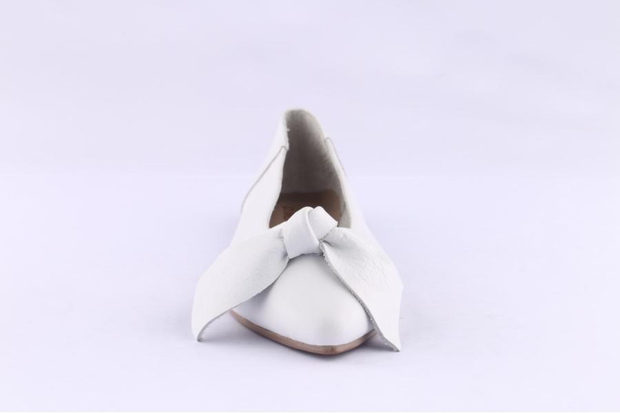 D.moro Shoes Women Leather Ballet For Summer: 1113 White (Wholesale)