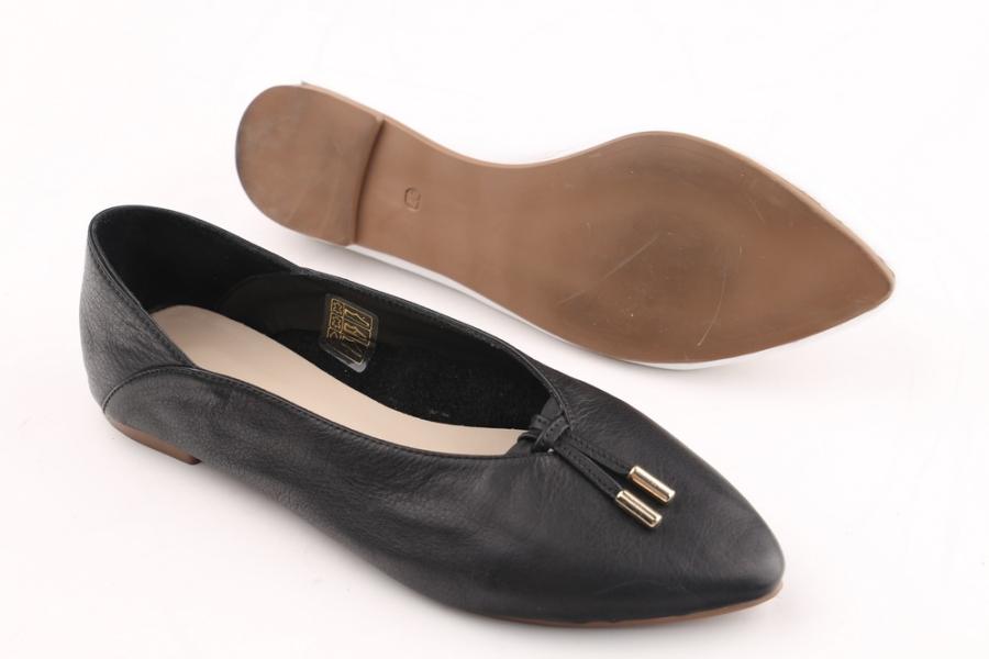 d.moro shoes Women Leather Ballet for summer: 1114 Black Leather (Wholesale)