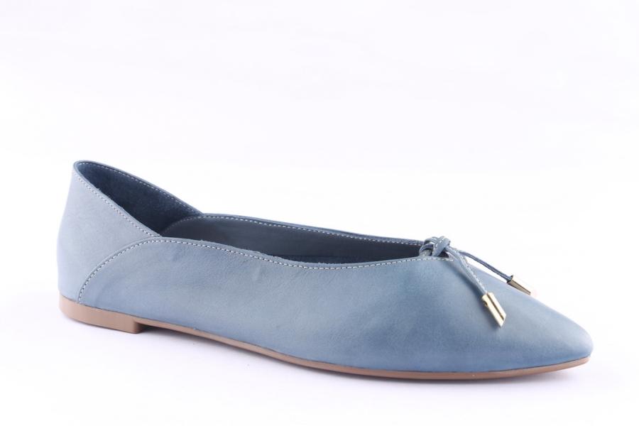 D.moro Shoes Women Leather Ballet For Summer: 1114 Jeans Blue (Wholesale)