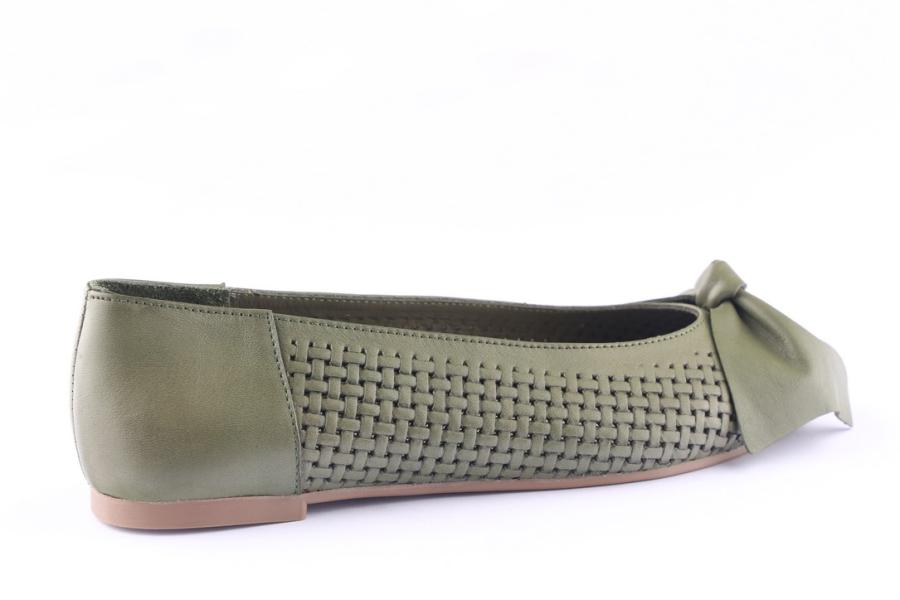 D.moro Shoes Women Leather Ballet For Summer: 1122 Darkolive (Wholesale)
