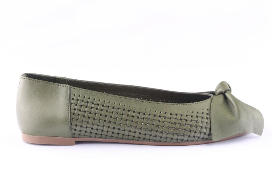 d.moro shoes Women Leather Ballet for Summer: 1122 Darkolive (Wholesale)