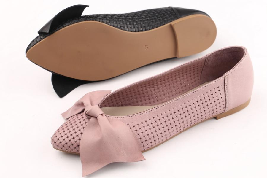 d.moro shoes Women Leather Ballet for summer: 1122 Powder Leather (Wholesale)