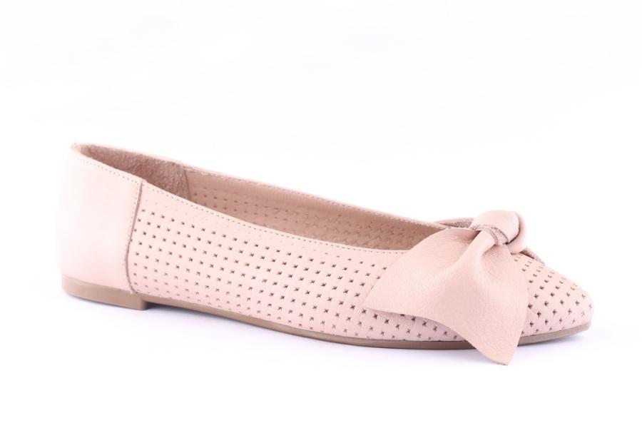 D.moro Shoes Women Leather Ballet For Summer: 1122 Powder (Wholesale)