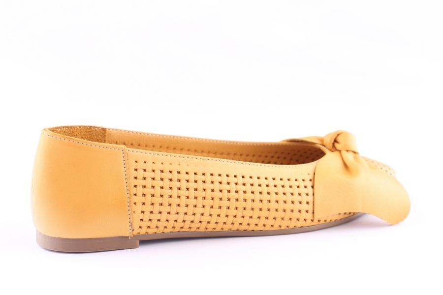 D.moro Shoes Women Leather Ballet For Summer: 1122 Yellow (Wholesale)