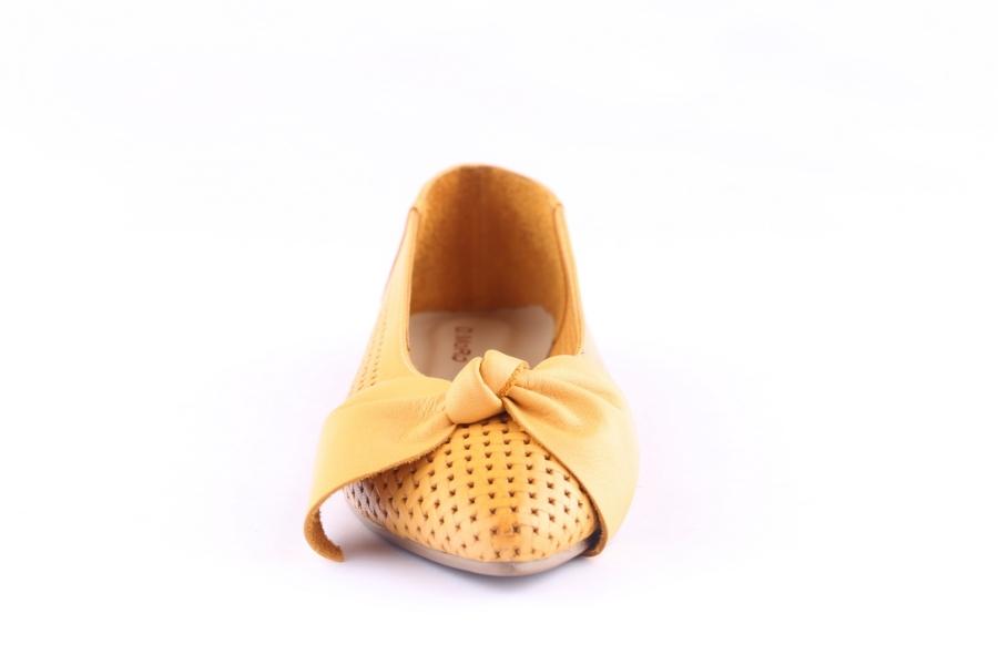 D.moro Shoes Women Leather Ballet For Summer: 1122 Yellow (Wholesale)