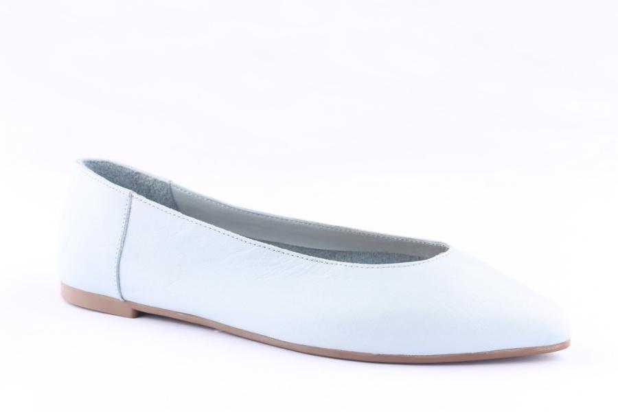 D.moro Shoes Women Leather Ballet For Summer: 1126 Baby Blue (Wholesale)