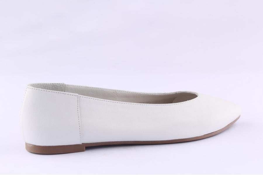 D.moro Shoes Women Leather Ballet For Summer: 1126 White (Wholesale)