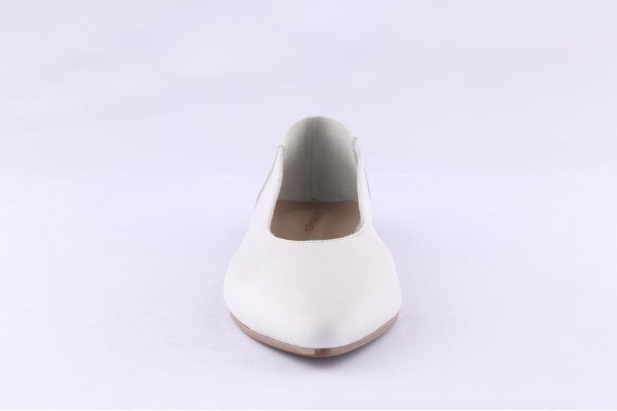 D.moro Shoes Women Leather Ballet For Summer: 1126 White (Wholesale)