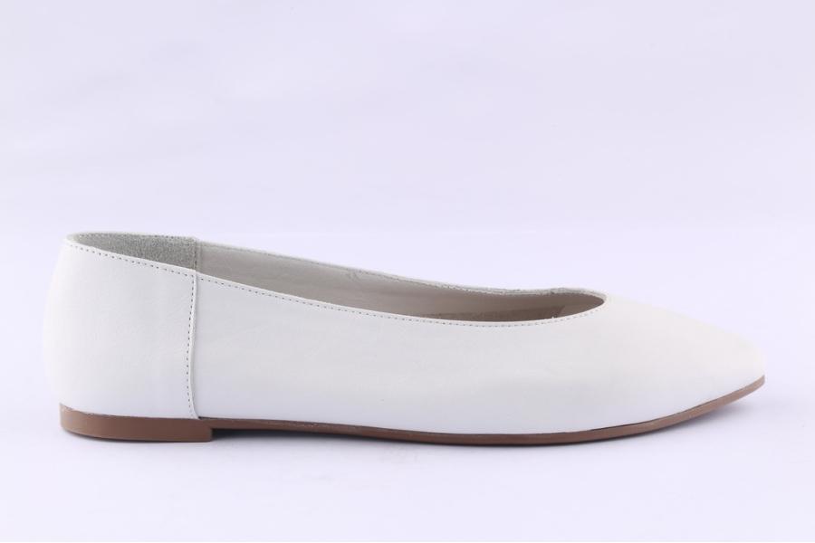 d.moro shoes Women Leather Ballet for Summer: 1126 White (Wholesale)