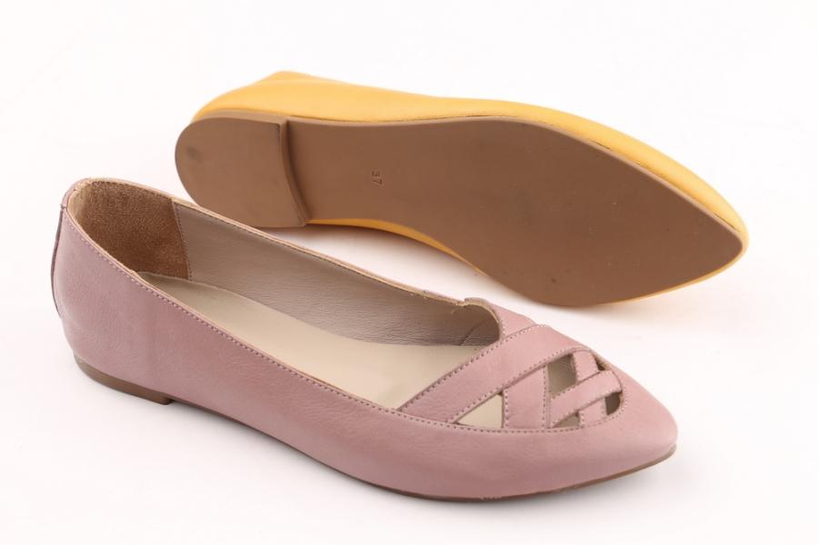 d.moro shoes Women Leather Ballet for summer: 1143 Powder Leather (Wholesale)