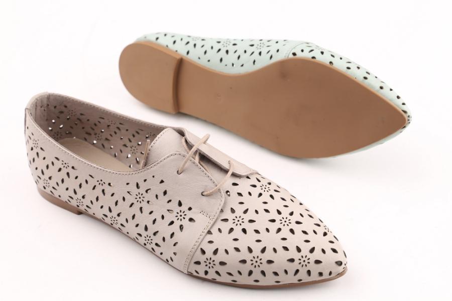 d.moro shoes Women Leather Ballet for summer: 1144 Light Vizon Leather (Wholesale)