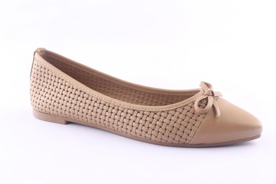 D.moro Shoes Women Leather Ballet For Summer: 1145 Darkstone (Wholesale)