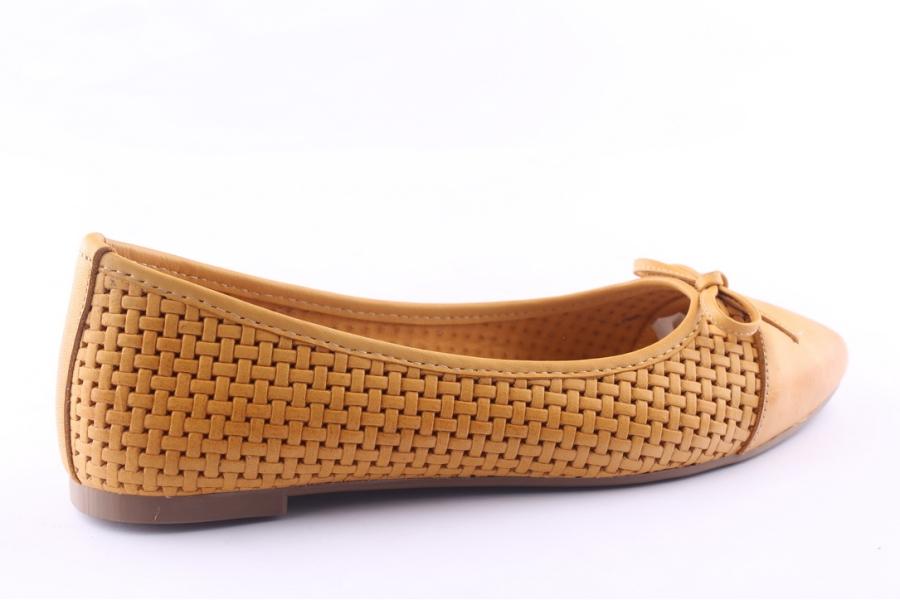 D.moro Shoes Women Leather Ballet For Summer: 1145 Mustard (Wholesale)