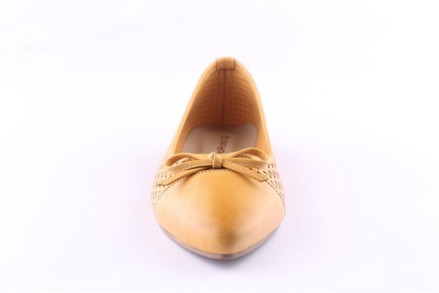 D.moro Shoes Women Leather Ballet For Summer: 1145 Mustard (Wholesale)