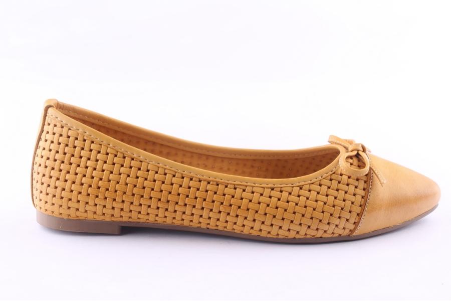 d.moro shoes Women Leather Ballet for Summer: 1145 Mustard (Wholesale)