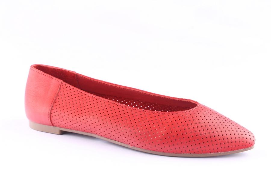 D.moro Shoes Women Leather Ballet For Summer: 1154 Red (Wholesale)